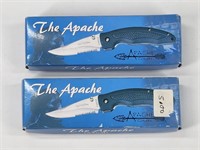 2) APACHE CUTLERY THE APACHE KNIVES W/ BOX