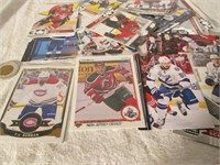 Lot de cartes de hockey dont une de Suban