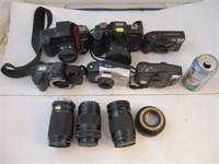 Lot de caméras et objectifs