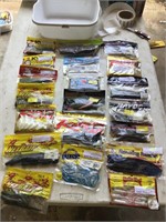 20 packages fishing worms / baits