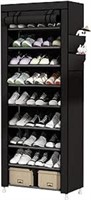 9-Tier Dustproof Shoe Rack