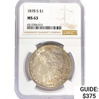 1878-S Morgan Silver Dollar NGC MS63