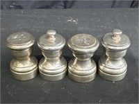 Group of sterling silver salt & pepper shakers