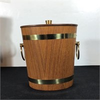 ICE BUCKET TEAK METAL LINER