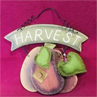 Wooden "Harvest" Door Sign