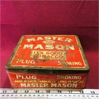 Master Mason Plug Tobacco Tin (Vintage)