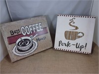 Two Coffee Wall Decor Pictures