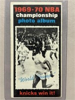 1970 WORLD CHAMPS TOPPS CARD
