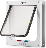 Depets 4 Way Locking Cat Door (9.9 x 9.2)