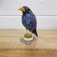 Cool Jim Shore Quilted Raven 4" Figure
