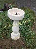 CAST IRON PORCELEIN VINTAGE DRINKING FOUNTAIN