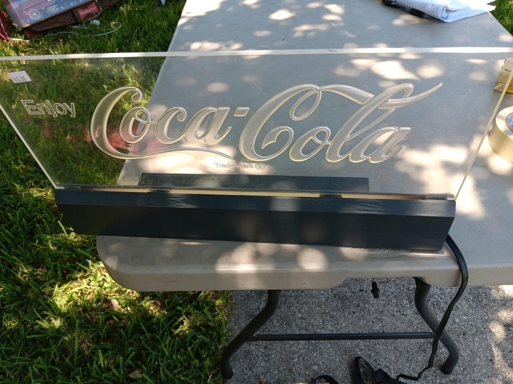 Vintage Coca-Cola Coke light 18.5 / 10 inches