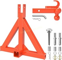 3 Point Trailer Hitch Quick Hitch Receiver Orange