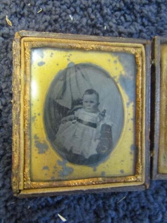 TINTYPE BABY PHOTO IN CASE