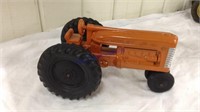 Hubley orange toy tractor