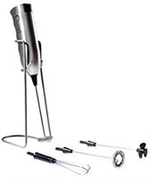 Ozeri Deluxe Milk Frother and Whisk in Stainless