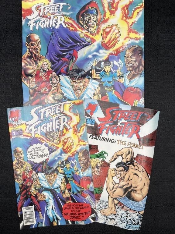 2- Street Fighter Comic Books. #1/#3