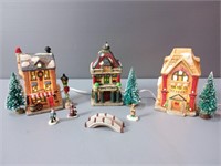 Christmas Porcelain Village Set