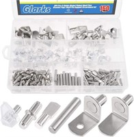 Glarks APROX.160Pcs 6 Styles Shelf Pins Kit