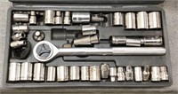 Wrench set with case