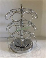 Stainless steel K cup carousel holder.    1712