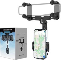 Phone Holder for Rearview Mirror, 360 Rotatable an