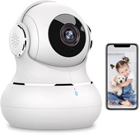 Littleelf Security Camera Indoor, 2K Pet Dog Camer