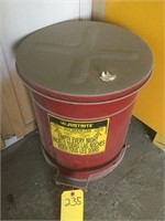 Safety trash can