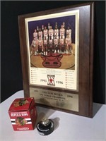 1996 Chicago Bulls Championship Plaque &