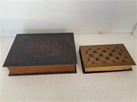 LEATHER BOOK BOXES