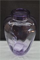 Vintage Purple Art Glass Vase