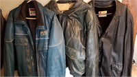 3 LEATHER JACKETS