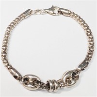 $110 Silver 9.7G 7" Bracelet