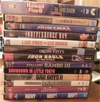 12 DVD movies & TV shows