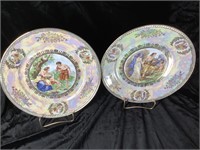 Winterling Bavaria Germany plates on stands, 10”