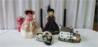 Gone with the Wind Dolls, Music Box and House.