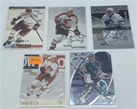 (5) Vintage NHL Sign Hockey Card / Radek Dvorak ,