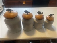 Ceramic food canisters