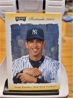 2003 Playoff Jorge Posada Jersey Card 4/25 #71