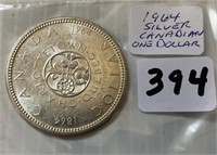 1964 Silver Canadian One Dollar Coin