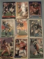 Lot of football cards with Chris Singleton