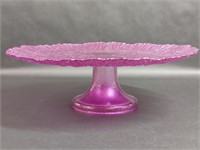 Shimmer Purple Glass Cake Stand