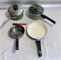 Small Cooking Pots and Frying Pan Set