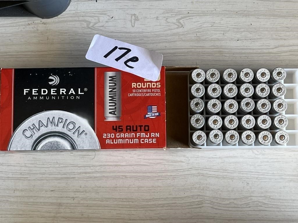 35 Rounds .45 Cal. 230 Grain Federal