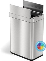 iTouchless Wings-Open Sensor Trash Can 13 Gallon S