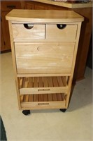 Small Kitchen Island/Utility Cart with 2 D