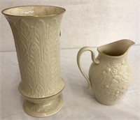Lenox Fine Vase & Pitcher Handmade with 24-K Gold!