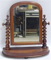 Period Empire Carved Shaving Mirror