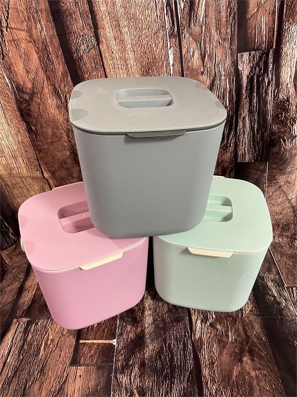 3 Pack - Compost Kitchen Bin -1.85 Gallon