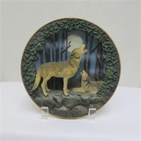 Plate - Wolves 3D - Resin - Gray Rock 1997